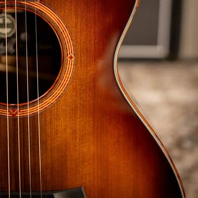 Taylor Custom Shop #13198 12-Fret Grand Concert Acoustic/Electric Guitar - Brazilian Rosewood/Sinker Redwood with Hardshell Case image 10