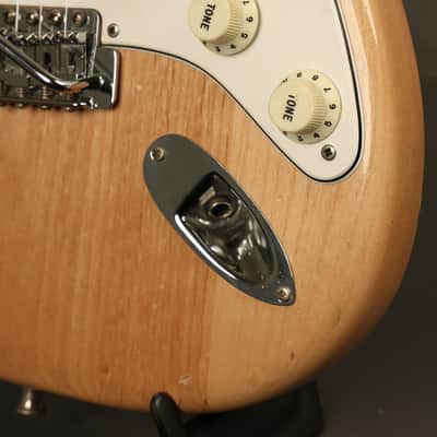 1974 Fender Stratocaster HSS Natural Refinish w/ Dimarzio humbucker image 8