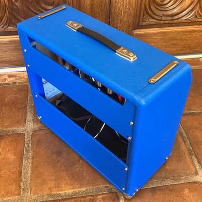 Weber 6A14 64' Custom Hand Wired Princeton Reverb Tribute 12 Watt 1x10" Tube Amp Guitar Combo - Royal Blue image 5