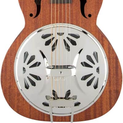 Gretsch G9210 Boxcar Square-Neck Resonator Right Handed Guitar with Padauk Fingerboard and Ampli-Sonic Diaphragm (Natural, 6-String) image 1