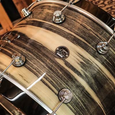 DW Exotic Performance Black Poplar Drum Set - 14x22,9x13,16x16,6.5x14 image 4