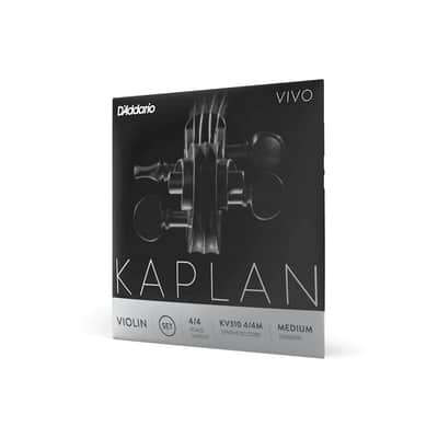 D'Addario Kaplan Vivo Violin String Set, 4/4 Scale, Medium Tension - KV310 4/4M image 2
