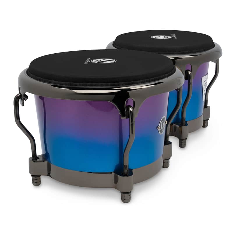 LP Tony Succar Bongos, Rainbow w/ Black Nickel HW, 7 ¼ - 8 ⅝inch image 1