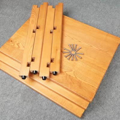Honey Oak Audio Rack – Solid Wood 3-Tier Hi-Fi Rack – 5-Year Warranty image 15