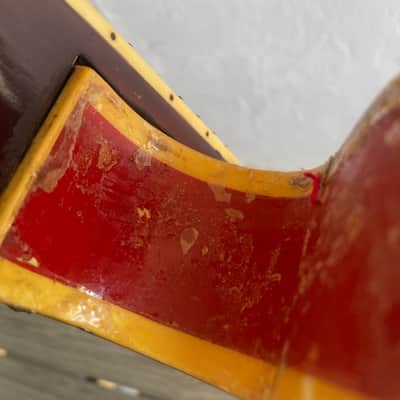 PROJECT Mosrite Celebrity vintage, electric guitar project 60s - Red husk electric guitar image 21