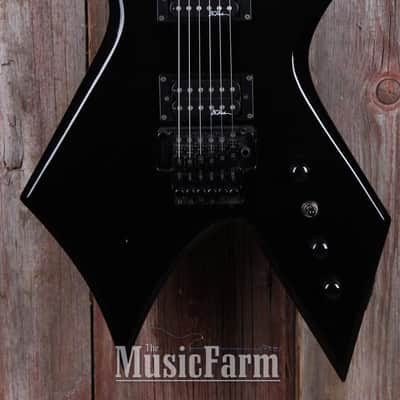 BC Rich NJ Series Warlock Electric Guitar Floyd Rose Black Finish with Gig Bag image 3