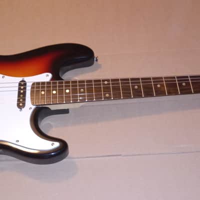 Pignose Electric Guitar w Seymour Duncan Dimarzio Pups Sunburst Stratocaster Satriani image 9