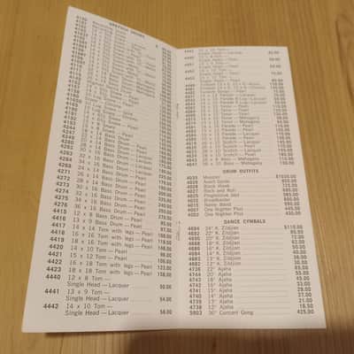 Vintage August 1972 Gretsch Full-Line (Guitar, Drum, Sho-Bud) Price List! image 3