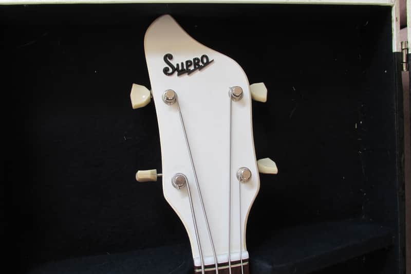 Rare Supro Pocket Bass 1966 Black (OHSC) image 1