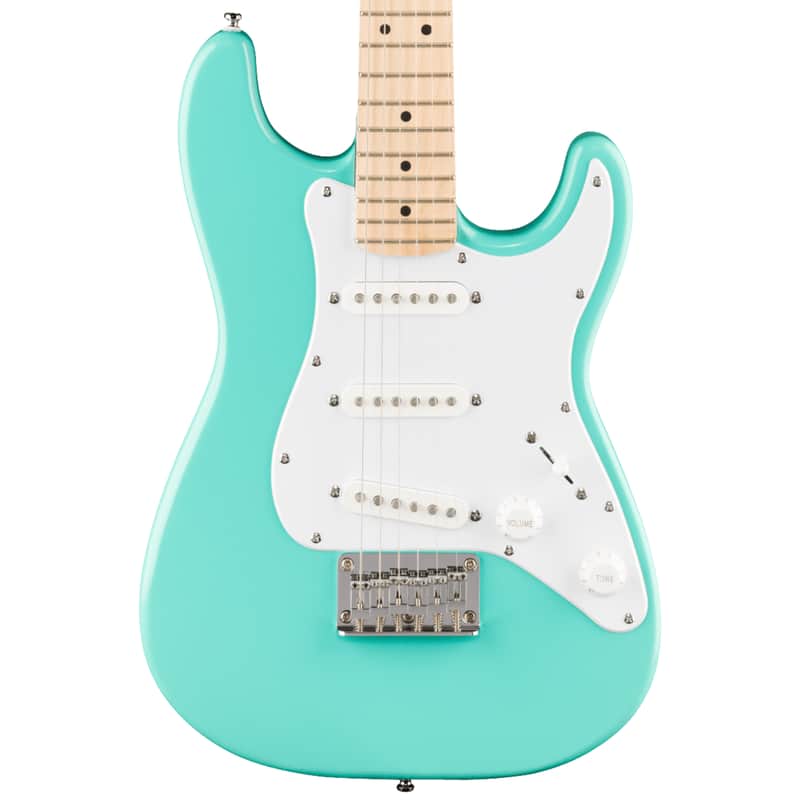 Squier Mini Stratocaster Electric Guitar, Sea Foam Green image 1