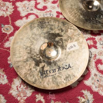 Istanbul Mehmet Radiant - Hi-Hat Rock Top, Custom Rock Bottom 14" #H06 Demo image 5