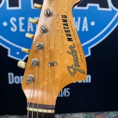 Fender Tom Hamilton's Aerosmith, Mustang Electric Guitar (#27) - Blonde image 12