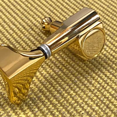 144G-Lefty Grover 4 Inline Sealed Mini Series Gold Left Handed Bass Tuners image 2