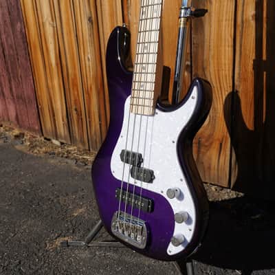 G&L USA SB-2 Purple Burst 4-String Electric Bass Guitar w/ Gator Gig Bag image 7