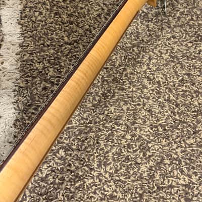 Killer Curly Maple NECK! 2007-2010 Fender AJB-110DMC Aerodyne Jazz Bass Dimarzio Pups Flame Shadow image 8