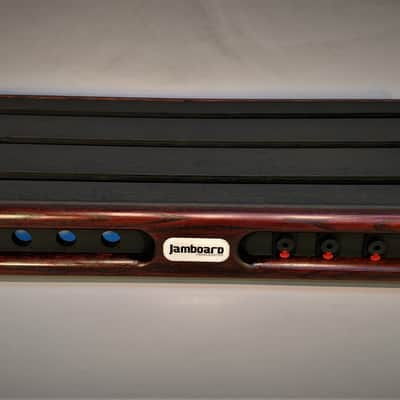 Jamboard Pro Deluxe Large - 16 x 32 - Oak Frame w/ Black Cherry Stain - Professional Pedalboard image 5