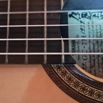 Yamaha GC-7 Grand Concert 1978 signed by maker, - Natural image 4