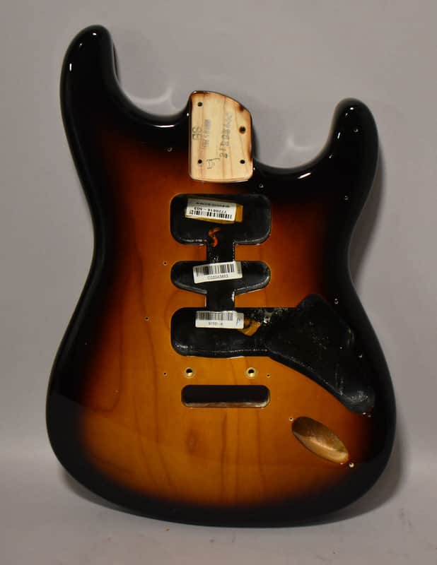 2021 Fender American Ultra Stratocaster Body 2-Tone Sunburst image 1