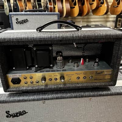 Supro 1699RH Statesman 2-Channel 50-Watt Tube Guitar Head Black Rhino image 10