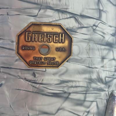 Gretsch Stop Sign Badge Drums 1970-1979 - Sky Blue Pearl image 9