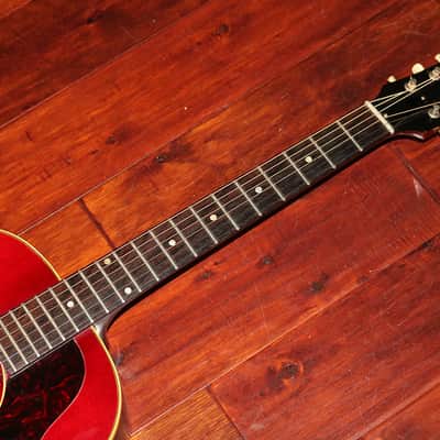 1960 Gibson LG-2 ADJ, Gorgeous Cherry Sunburst image 7
