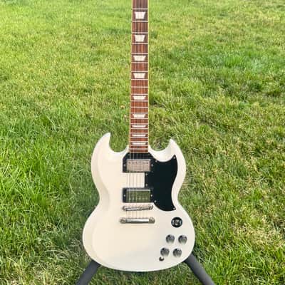 Upgraded Burny ‘63 RSG-55 White – Epiphone Inspired By Gibson SG Killer – Seymour Duncan / Grover / CTS / Switchcraft image 3