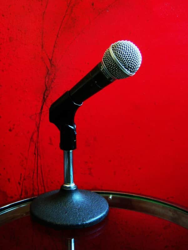 Vintage 1980's USA Shure SM58 Handheld Cardioid Dynamic Microphone Low Z w mic clip image 1