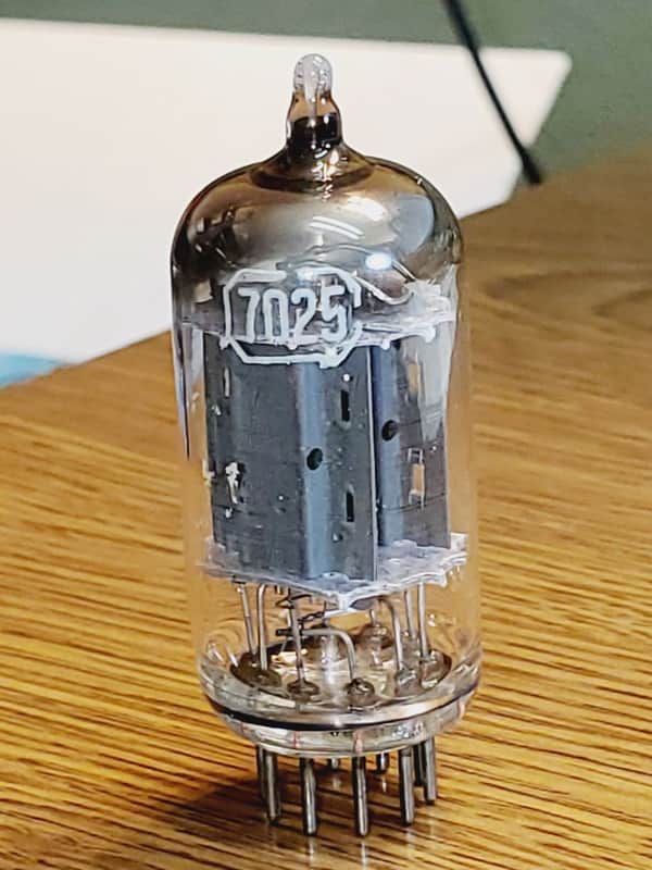 7025/12AX7 RCA Tall Plate Rectangle Getter MaxiPreamp2/TV7 Tested (1) Tube Lot image 1
