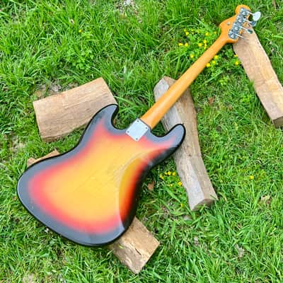 Vintage Fender 1966 Jazz Bass Bound Neck Dot Inlays image 20