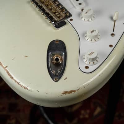 2006 Fender Custom Shop '60 Stratocaster Relic Olympic White w/OHSC image 18