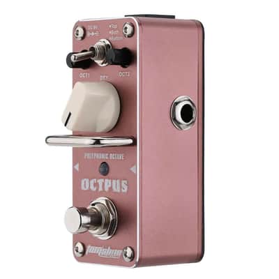 Toms Line AOS-3  Octpus Polyphonic Octave Electric Guitar Effects Pedal Brown image 4