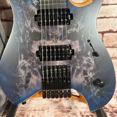Mayones Hydra Elite 7 Trans Dirty Purple Blue Burst Satin image 3