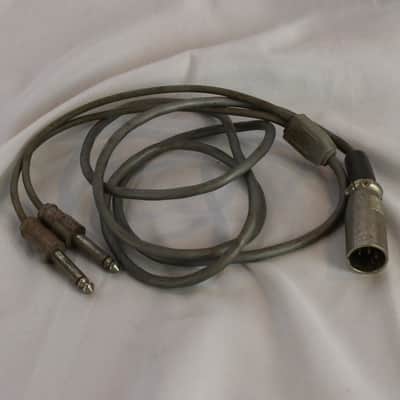 Vintage Cannon Audio Cable 4 Pin XLR Male to Dual 1/4" Mono Jacks image 1
