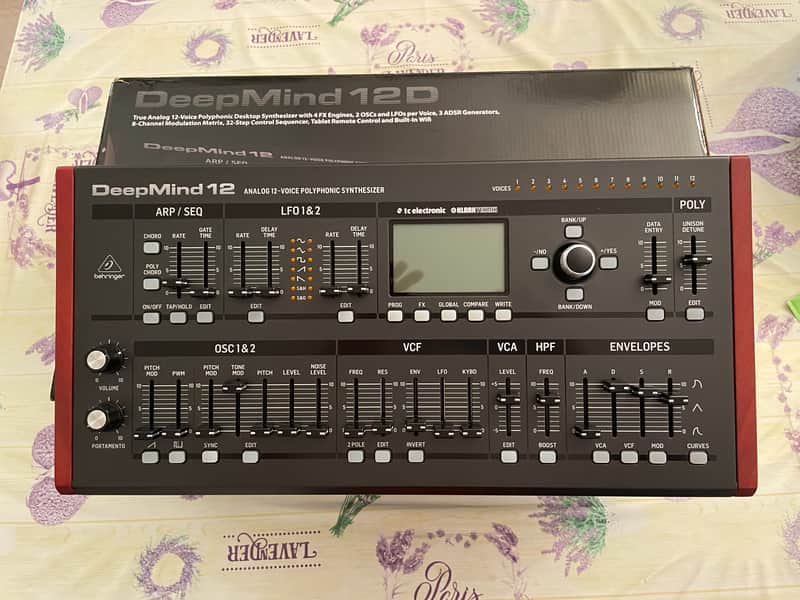 Behringer DeepMind 12D Desktop 12-Voice Polyphonic Analog Synth Module 2016 - Present - Black image 1