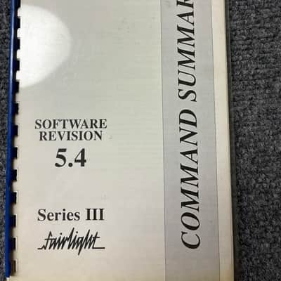 Original Fairlight CMI Series III Documentation series III 1983-1989 image 14