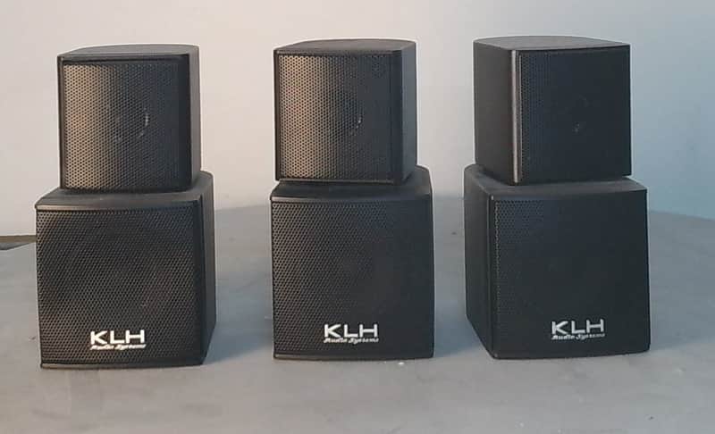 KLH TW-08 SAT Satellite Speakers 6 Piece Set 8 Ohm Magnetically Shielded image 1