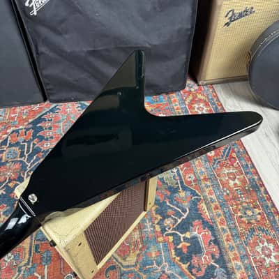 *Video" Burny Flying V Model RFV-75 Revival Series Mahogany - 1980's image 9