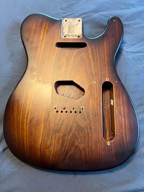 Warmoth Telecaster Body - Roasted Swamp Ash - Satin, Burst, All