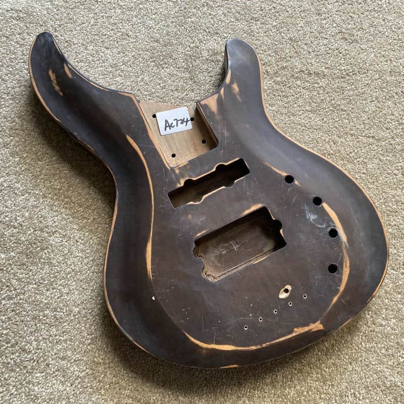 DIY Project 4 String Bass Body in Brown image 1
