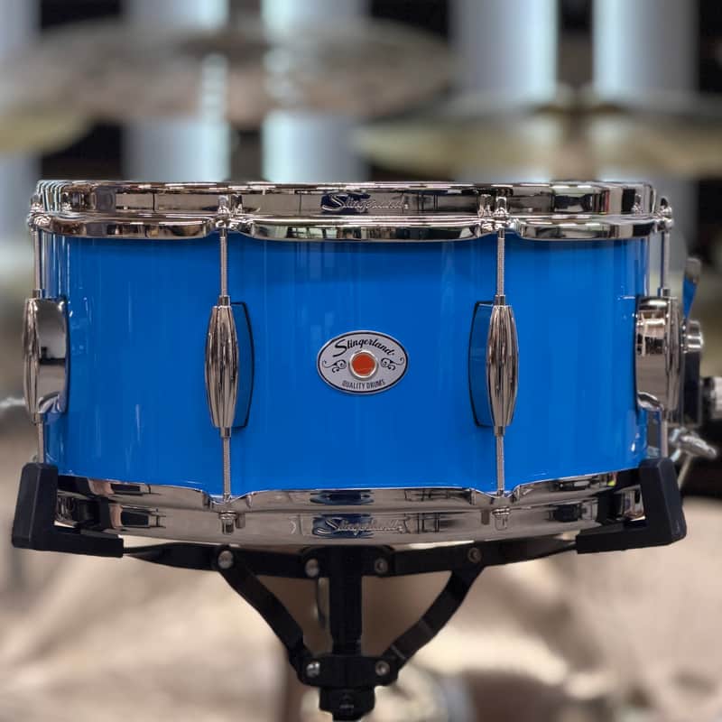 SLINGERLAND STUDIO KING 14X6.5 SNARE DRUM LUNAR BLUE - FLOOR | Reverb