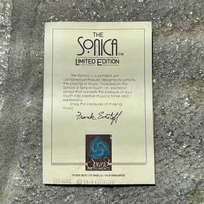 RARE VINTAGE Sonica Synthesizer by Franklin Eventoff - 58/650 (Lowest number ever tracked?) Sonica 1979 - Natural image 5