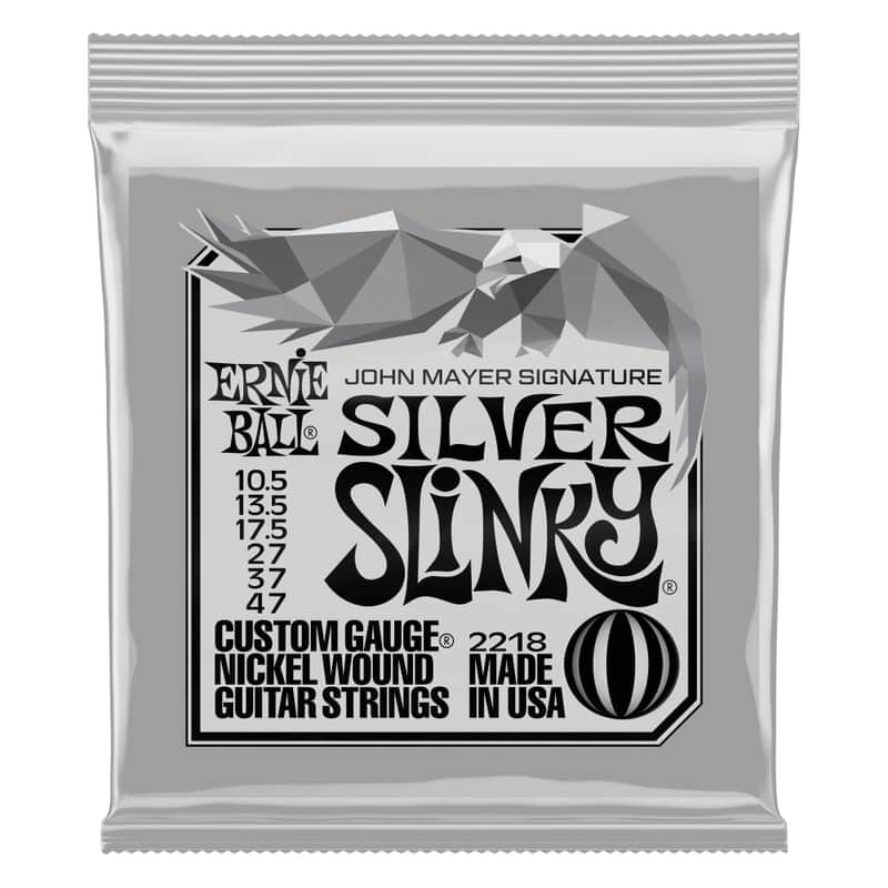 Ernie Ball John Mayer Silver Slinky Signature Electric Guitar Strings 10.5 image 1