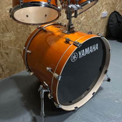 Stage Custom Birch (Honey Amber) 22” kick, 16” floor tom, 14” snare, 10” and 12” rack toms, 5pc Shell Pack image 8
