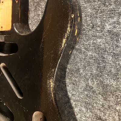 Telecaster Replacement Body Black Nitro-Cellulose finish image 5