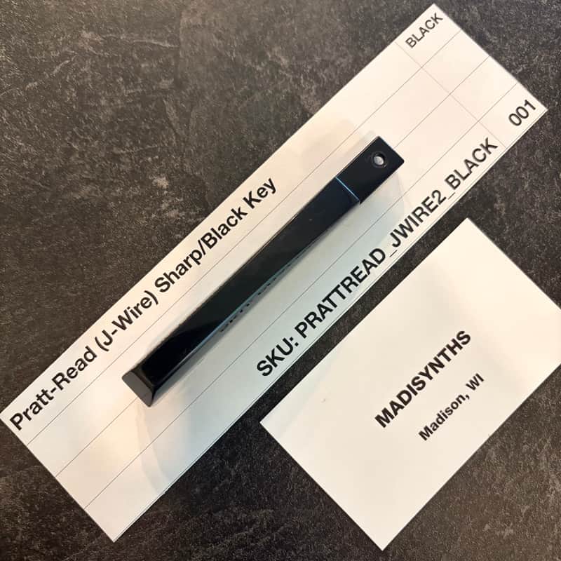 ORIGINAL Pratt Read Replacement SHARP/BLACK Key (J-Wire Keybeds) for ARP 2500/2600, Moog Minimoog, Oberheim OBX/OBXa/OB8, Sequential Prophet-5/10, PPG Wave 2.2 and more image 1
