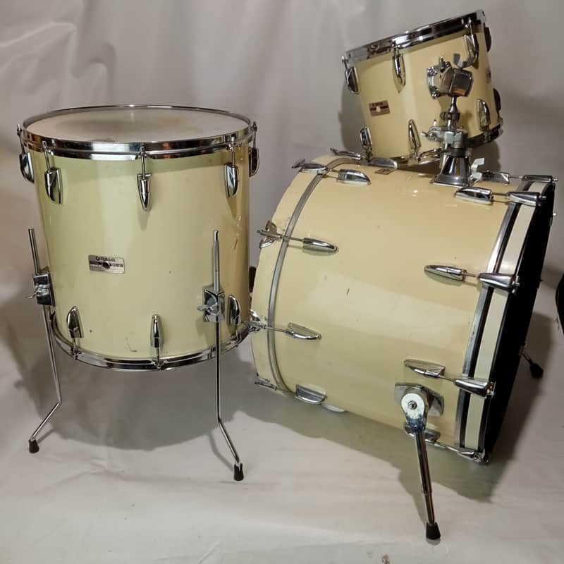 *Yamaha 22x16,12x10,16x16"Power Tour Custom 8000 Drum Set Pure White Japan Birch image 1
