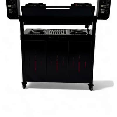 Apache Workbench DJ Booth W/ Speaker Kit and CDJ Rack image 7