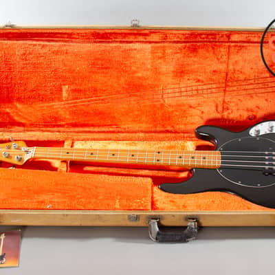 1979 Music Man Stingray Bass Black Pre-Ernie Ball OHSC image 2