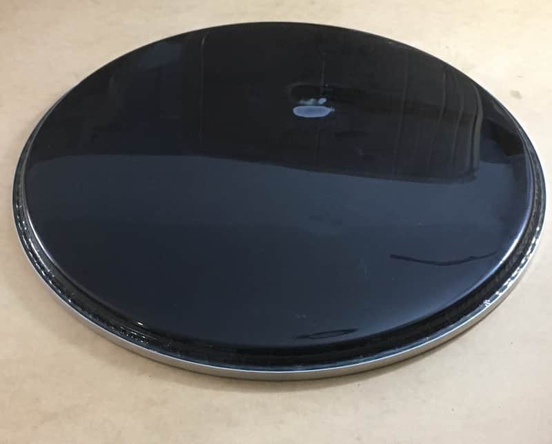 Custom 18” Jazz Bass Drum Head Black Drum Set Percussion Evans? Mystery Brand image 1