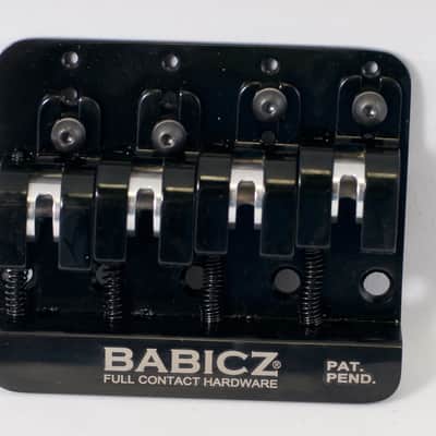 Babicz Full Contact Hardware - FCH-4BBK - 4 string black bridge image 7